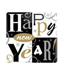 Nytårs tallerkner 25 cm