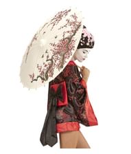 Hvid Orientalsk parasol