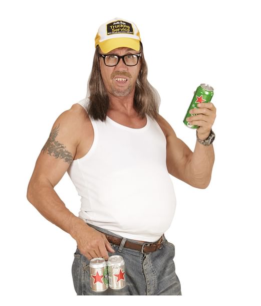 Truckerkasket med hår