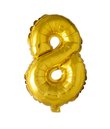 Folie ballon guld 41 cm 8
