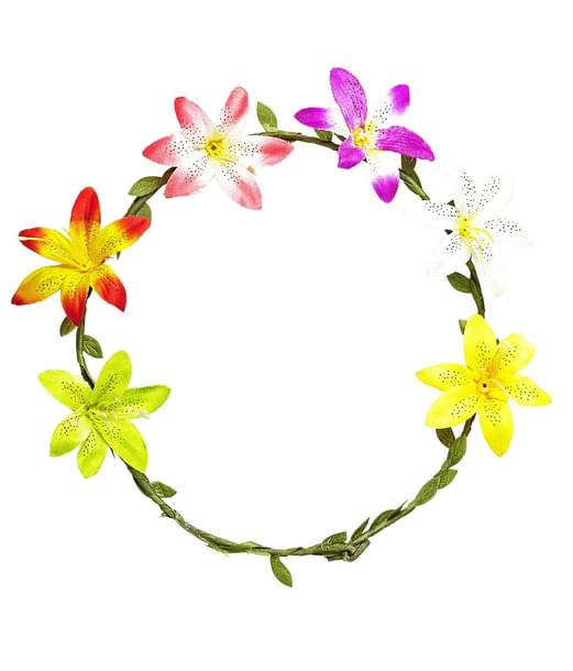 Blomsterkrans til Hawaii eller 60er hippie udklædningen.