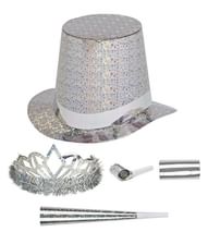 Silver nyårsafton set för 10 personer.