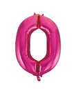 Folie tal ballon 0 pink, 86 cm.