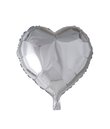 Folieballon Hjerte sølv 46 cm