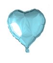 Lyseblå folieballon, Hjerte