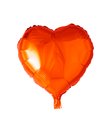 Orange folieballon, Hjerte