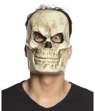Kranium maske med bevægelig kæbe.