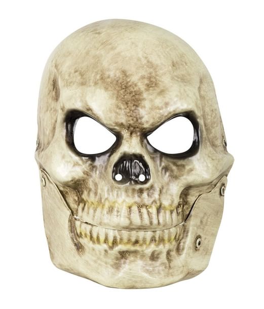 Kranium maske med bevægelig kæbe.