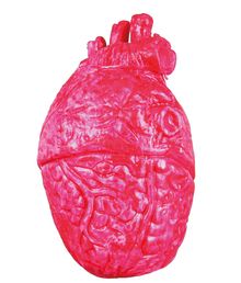 Squishy hjerte i gummi og skum.