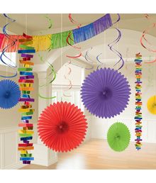 Dekorationssæt Regnbue 18 dele