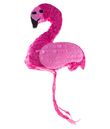 Flamingo pinata som kan fyldes med slik eller småt legetøj.