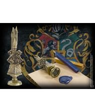 Hogwarts vokssegl i metal med 2 farver voks.