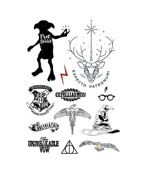Harry Potter tatoveringer fra Cineraplicas.