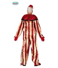 Blodigt klovne halloween kostume til voksne.