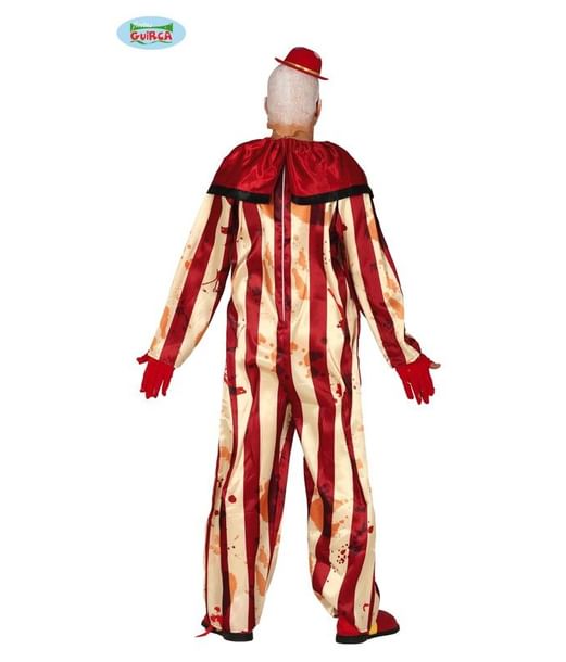 Blodigt klovne halloween kostume til voksne.