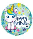 Folieballon Unicorn happy birthday