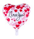 Folieballon hjerte i love you