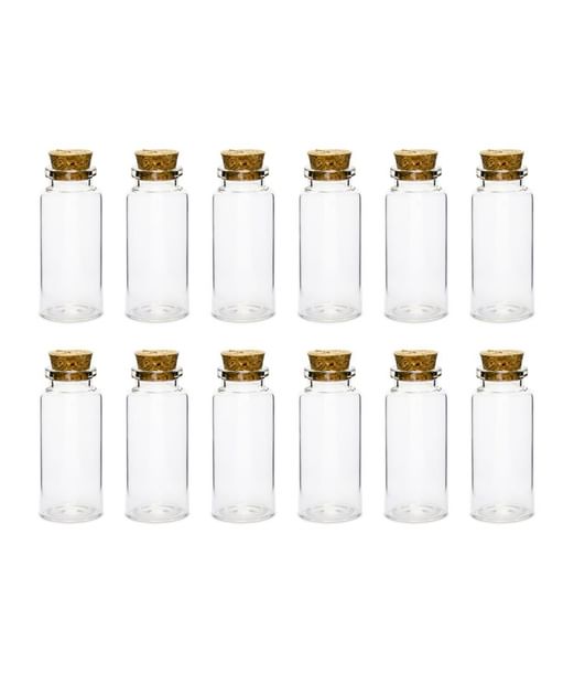 Glas med korkprop 12 stk