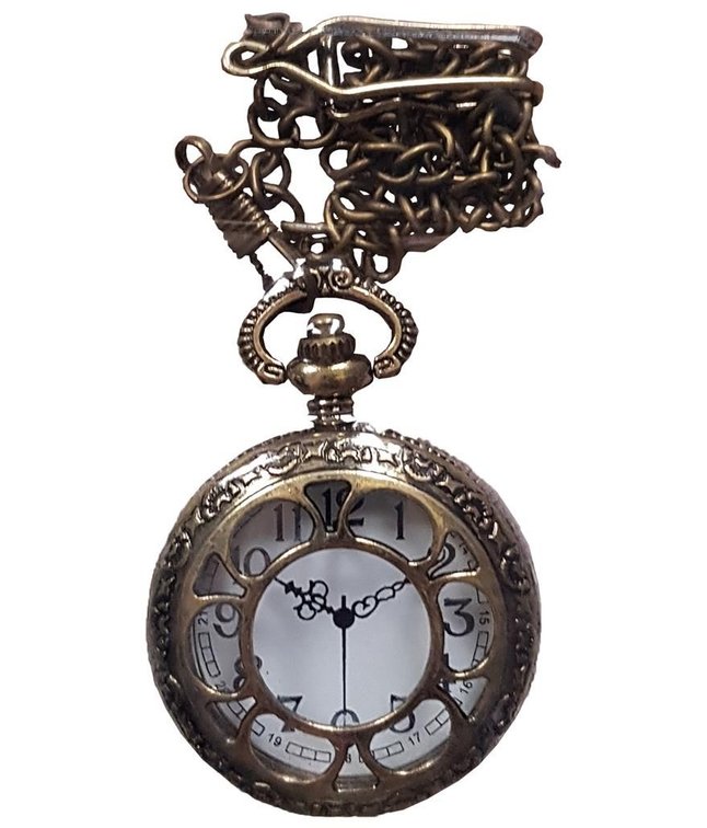 Steampunk plastik lommeur, til pynt, med falsk urskive