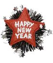 Röd Happy New Year brosch.
