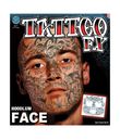 Pakke med engangs gangster ansigts tatoveringer