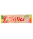 Stort Tiki bar stof banner til Hawaii festen