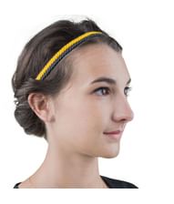 Sæt med hårklips med våbenskjold og hårelastik i Hufflepuffs farver