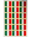 Ark med 18 italienske flag klistermærker