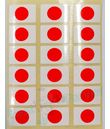Ark med 18 japanske flag klistermærker
