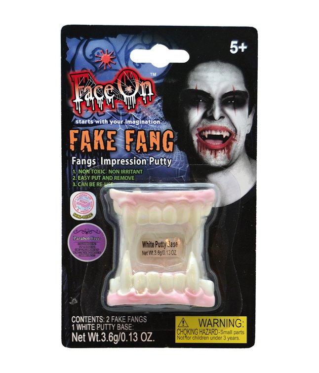 2 sæt vampyrtænder med white putty