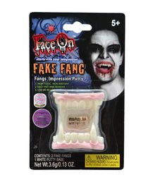 2 sæt vampyrtænder med white putty