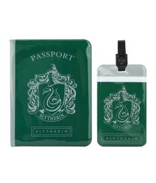 Slytherin bagagemærke og pascover