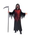 Uhyggeligt Dark Shadow Reaper kostume til drenge.