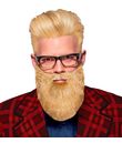 Blond fuldskæg til udklædning.