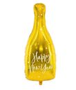 Folieballon Flaske Happy new year Guld