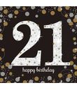 Flotte servietter til 21 års fødselsdag.