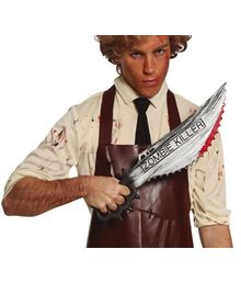 Blodig takket Zombie dræber kniv i plastik. 