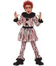 Uhyggeligt klovne kostume til drenge.