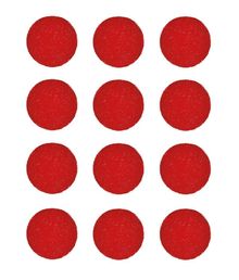 12 stk røde klovnenæser i skum