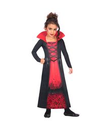 Flot vampyr kjole med kirkegård og rose motiv.  Flot vampyr kjole med kirkegård og rose motiv.