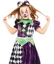 Flot harlekin halloween kostume.