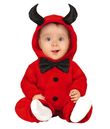 Djævel baby kostume.