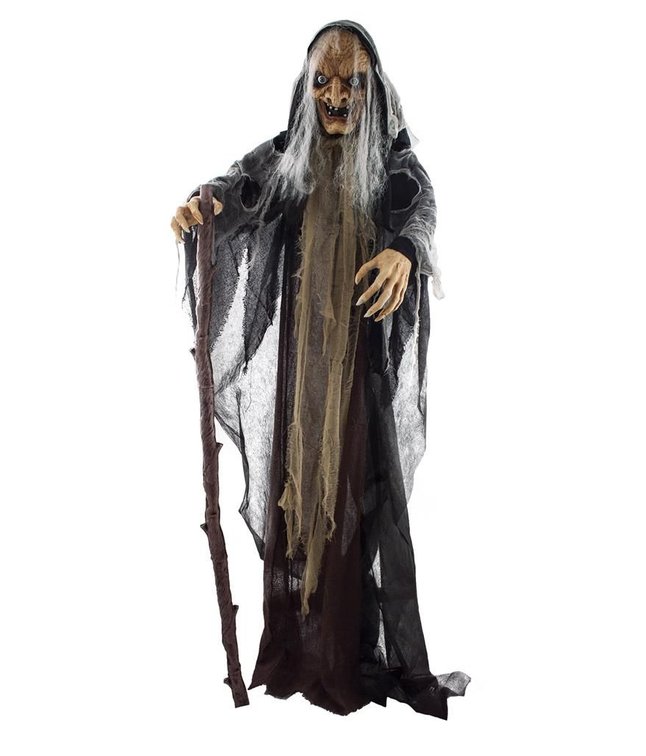 Stående heks lyd og bevægelse, 160 cm.