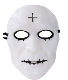Hvid maske m kors