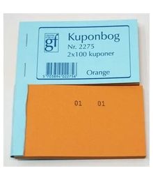 Orange kuponbog, 1-100.