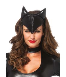 Kat hårbøjle med maske.