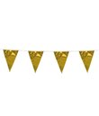 Flot metallic guld vimpelguirlande.