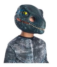 Flot Blue dinosuar maske til børn.
