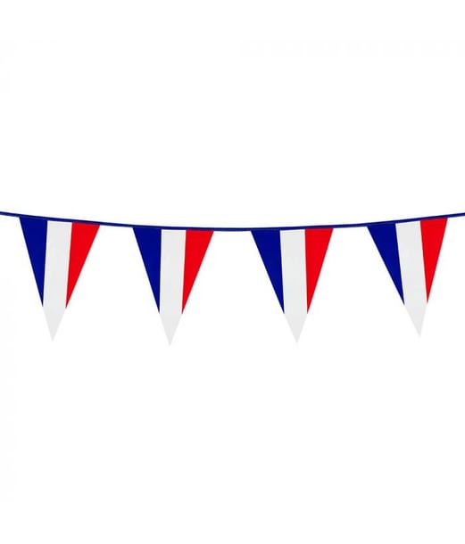 Festlig frankrig vimpelguirlande