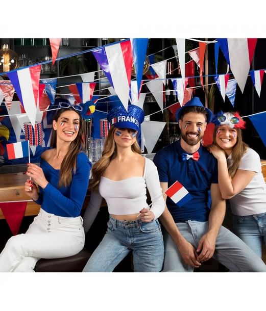 Festlig frankrig vimpelguirlande